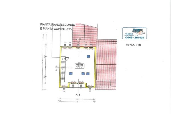 pianta piano secondo - UNIFAM. A SCHIERA DI TESTA COGOLLO DEL CENGIO (VI)  
